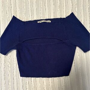 Going out top navy blue